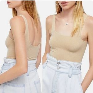 NWT BDG Urban Outfitters Imogen tank, sand, small